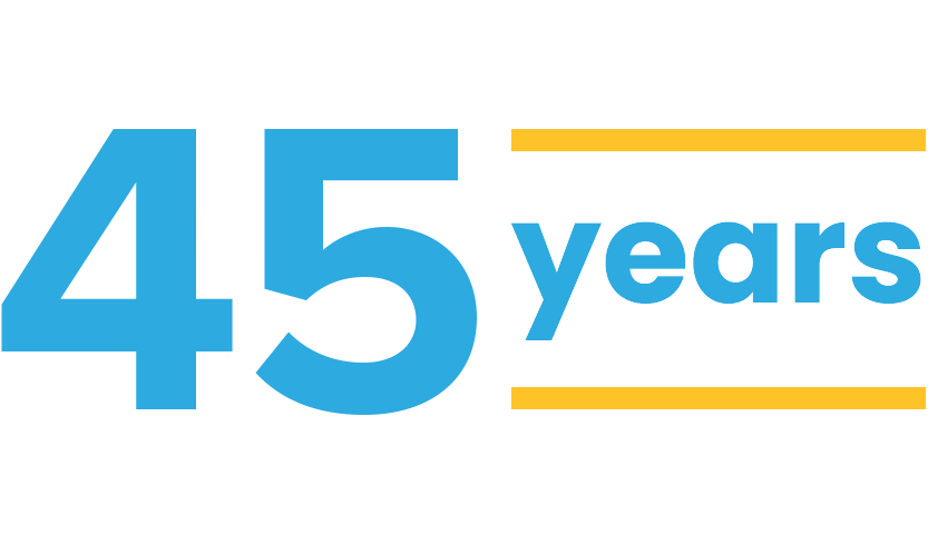 45 Years Logo